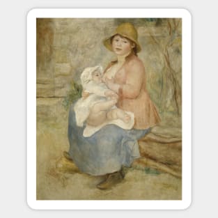 Maternity by Auguste Renoir Sticker